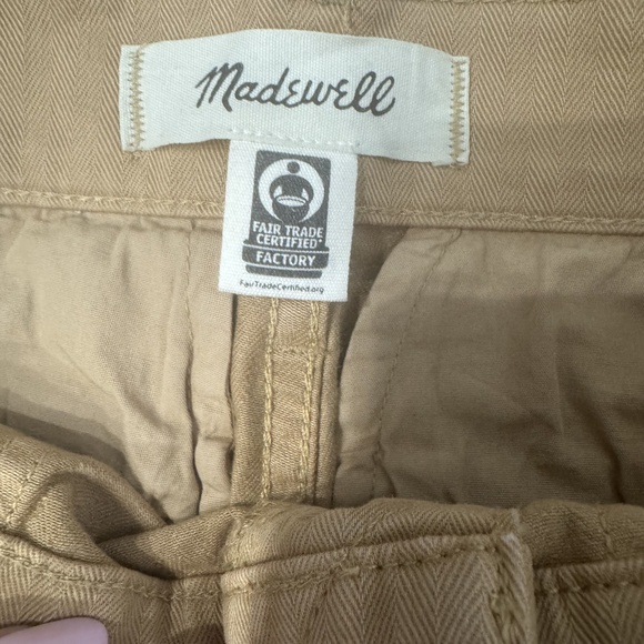 Madewell Womens Cargo Pants Size 23 Tan Straight Leg Cargo Pockets Utility Y2K - Picture 3 of 4